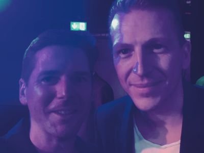 Andreas Kriwan mit Tobias Beck