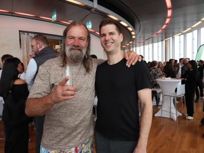 Andreas Kriwan mit Wim Hof