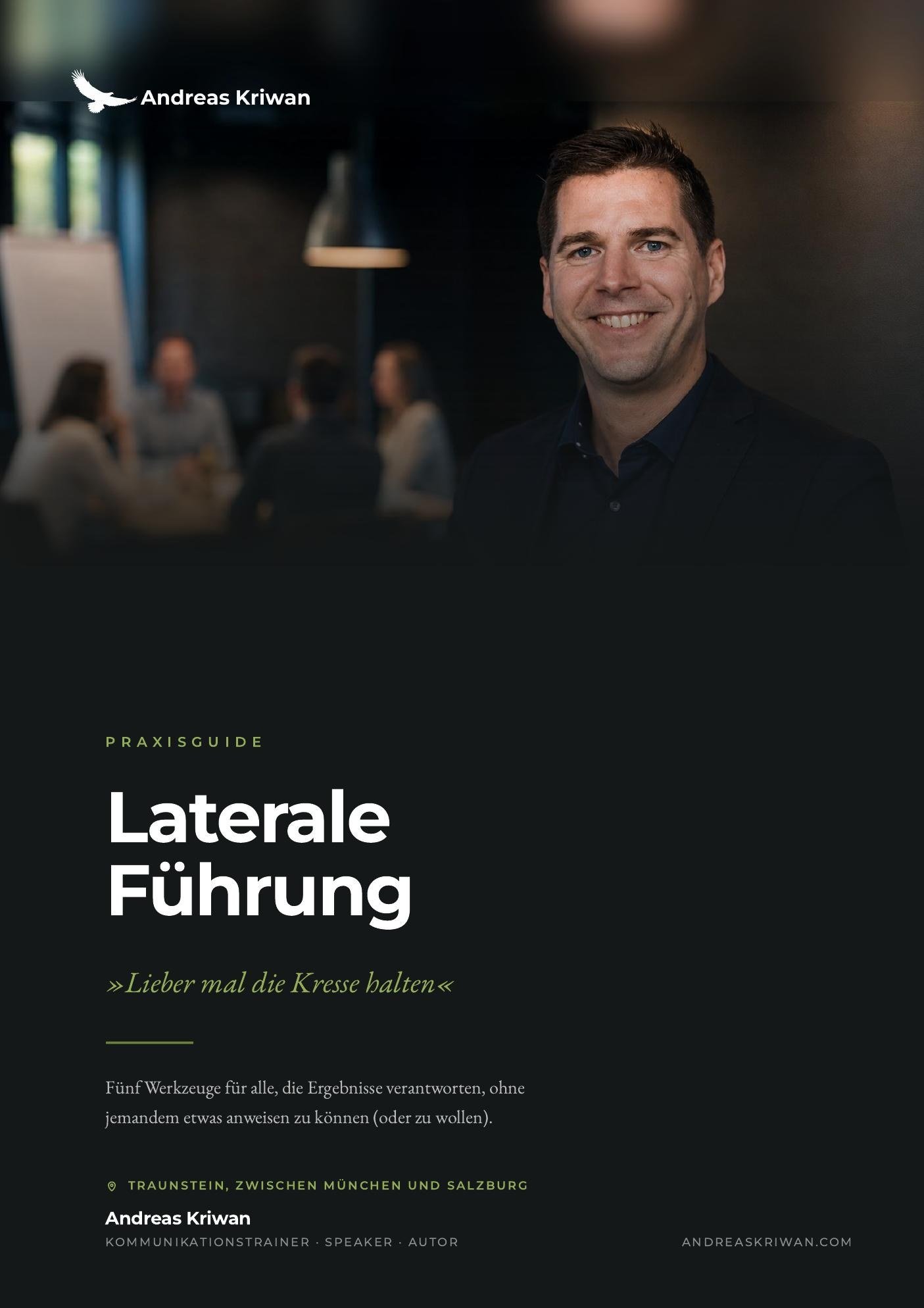 Titelseite des Praxisguide Laterale Führung von Andreas Kriwan